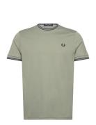 Twin Tipped T-Shirt Green Fred Perry