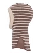 Bergen Striped Balaclava Brown Mp Denmark