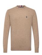 Ketil Reg Lw Uspa M Knit Beige U.S. Polo Assn.