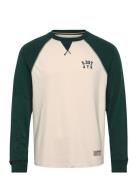 Vintage Athletic Baseball Top Cream Superdry