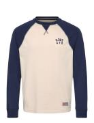 Vintage Athletic Baseball Top Cream Superdry