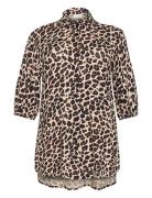 Kcsonna Shirt Brown Kaffe Curve