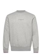 Tommy Logo Tipped Crewneck Grey Tommy Hilfiger