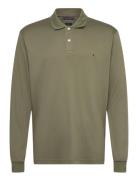 L/S Liquid Cotton Reg Polo Khaki Tommy Hilfiger