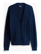 Tjw Cable Cardigan Navy Tommy Jeans