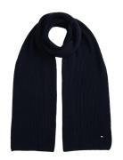 Th Flag Pima Cotton Cash Scarf Navy Tommy Hilfiger