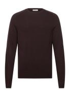 Lambswool Crew Neck Brown Knowledge Cotton Apparel