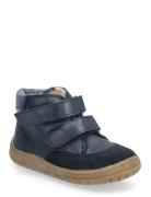Boots - Flat - With Velcro Navy ANGULUS