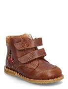 Boots - Flat - With Velcro Brown ANGULUS