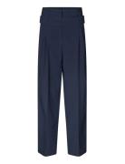 2435 Pinstripe Tailoring, Belted Ta Navy STINE GOYA