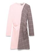 2118 Checkered Jersey, Ruched Waist Pink STINE GOYA