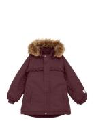 Snow Jacket W. Fur Purple Minymo