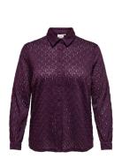 Caraubrey L/S Shirt Jrs Purple ONLY Carmakoma