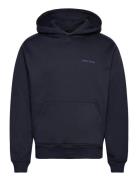 Candle Label Hoodie Navy Daily Paper