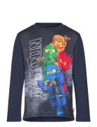 Lwtaffy 620 - T-Shirt L/S Navy LEGO Kidswear