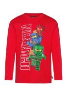 Lwtaffy 622 - T-Shirt L/S Red LEGO Kidswear