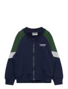 Hmlmini Loose Block Zip Jacket Navy Hummel