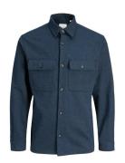 Jprrayle Melange Solid L/S Overshirt Sn Navy Jack & J S