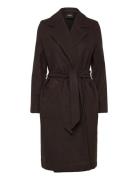 Vmfortuneaya Long Coat Ga Noos Brown Vero Moda