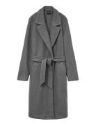 Vmfortuneaya Long Coat Ga Noos Grey Vero Moda