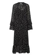 Objgina L/S Re Long Dress E Wi 25 Black Object