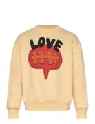 Hearts Soft Brown Bear Sweatshirt Cream THE ANIMALS OBSERVATORY