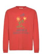 Flowers Red Dof Lonf Sleeve T-Shirt Red THE ANIMALS OBSERVATORY