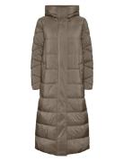 Yasliro Long Padded Coat Beige YAS