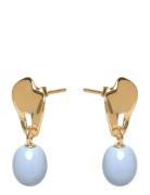 Earrings, Aida Gold Enamel Copenhagen