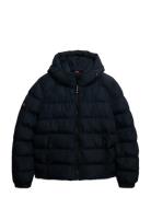 Hooded Sports Puffer Jacket Navy Superdry