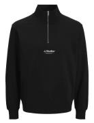 Jjesoho Sweat Quarter Zip Hn Noos Jnr Black Jack & J S