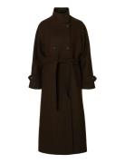 Slfmadeline Manteco Coat Brown Selected