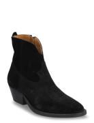 Booties - Wedgel - With Zip Black ANGULUS