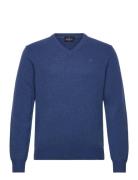 Lambswool V Neck Blue Hackett London