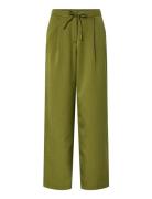 Pcfalka Mw Pinstriped Tie Pants Green Pieces
