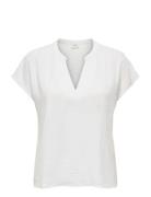 Jdylion Life S/S Top Wvn Noos White JDY