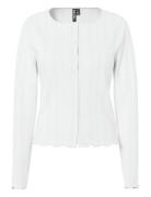 Pcmarie Ls Poin Cardigan Jrs Noos Bc White Pieces