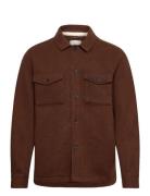 Akoscar Boiled Wool Overshirt Brown Anerkjendt