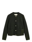 Contrast Knit Cardigan Green GANT