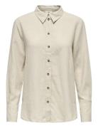 Jdysay L/S Linen Loose Shirt Wvn Noos Beige JDY