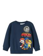 Nmmsteffen Paw Nreg Sweat Bru Noos Cplg Blue Name It