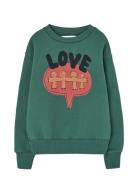 Love Freen Bear Sweatshirt Green THE ANIMALS OBSERVATORY