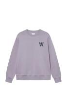 Wwnoel Aa Sweatshirt Purple WOOD WOOD