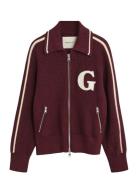 Gant Varsity Zip Cardigan Patterned GANT