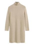 Cable Knit Dress Beige GANT