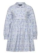 Floral Cotton Oxford Shirtdress Blue Ralph Lauren Kids