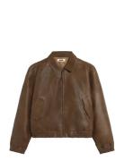 Wbbao Biker Jacket Brown Woodbird