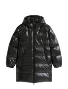 Essential Long Down Jacket Black Tommy Hilfiger