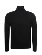 Ls Merino Mock Neck Swtr 14Gg Black Calvin Klein