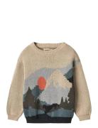 Jacquard Pullover William Beige Wheat